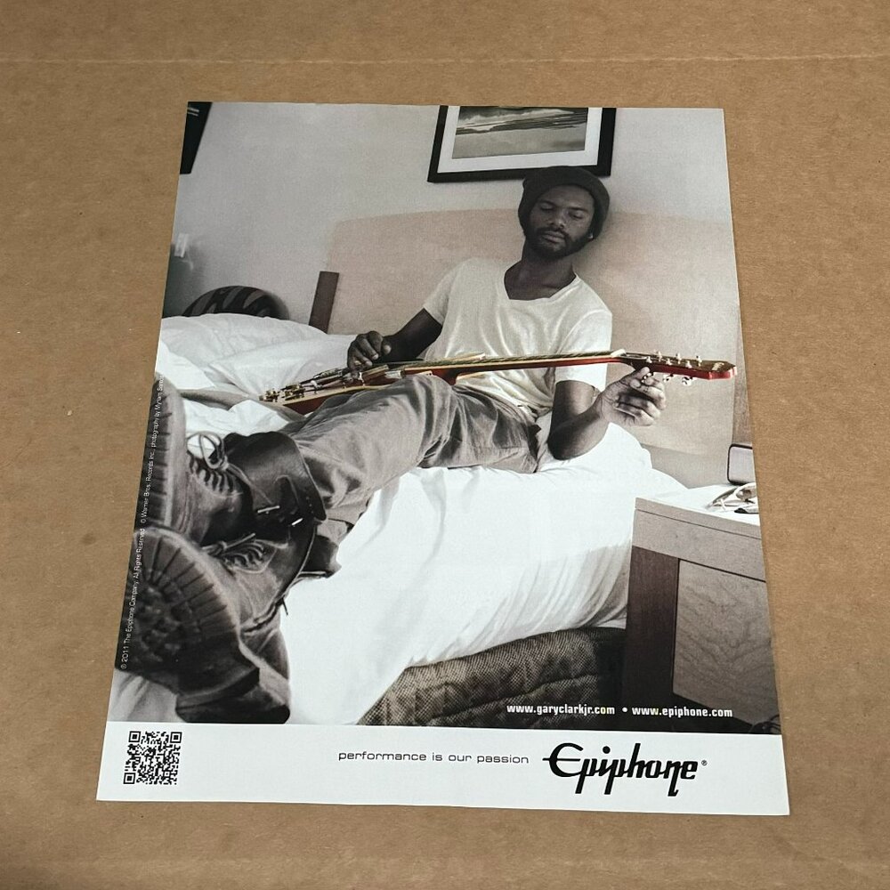 Gary Clark Jr. - Epiphone Guitars - 2012 Print Advertisement